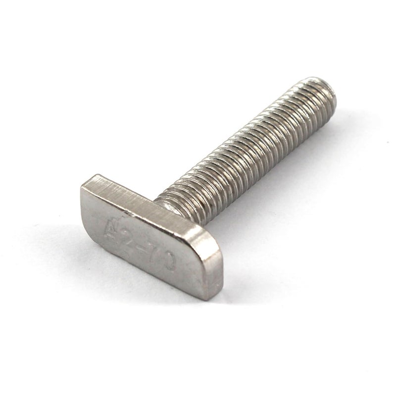 Faspiroty 12Pcs M8x60 304 Stainless Steel T-Slot Bolt T-Shaped Bolt Screw 23mm Head Size - Image 4